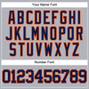 Custom Gray Navy-Orange Authentic Baseball Jersey