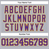 Custom Gray Purple-Gold Authentic Baseball Jersey