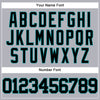 Custom Gray Black-Teal Authentic Baseball Jersey