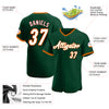 Custom Green White-Gold Authentic Baseball Jersey