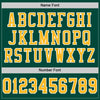 Custom Green Gold-White Mesh Authentic Football Jersey