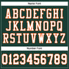 Custom Green White-Orange Mesh Authentic Football Jersey