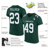 Custom Green White Mesh Authentic Football Jersey