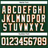 Custom Green White-Orange Hockey Lace Neck Jersey