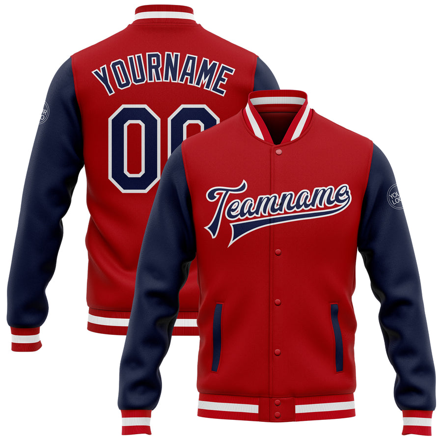 WASHINGTON NATIONALS OLD ENGLISH WOOL VARSITY JACKET (MIDNIGHT NAVY/WHITE)