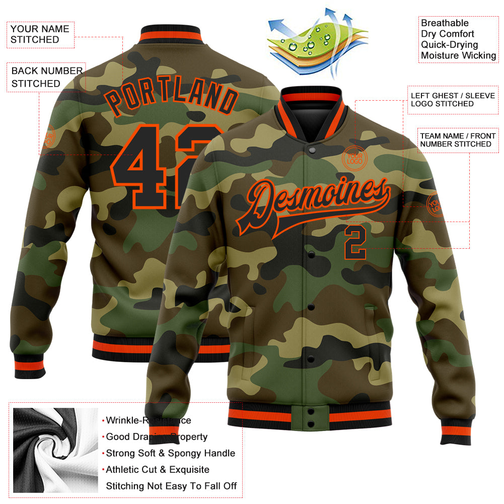 Camo varsity jacket hotsell