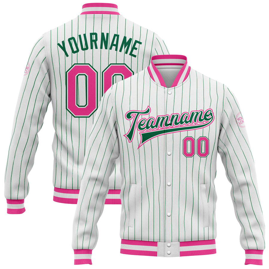 AKA Pink Pinstripe Baseball Jersey