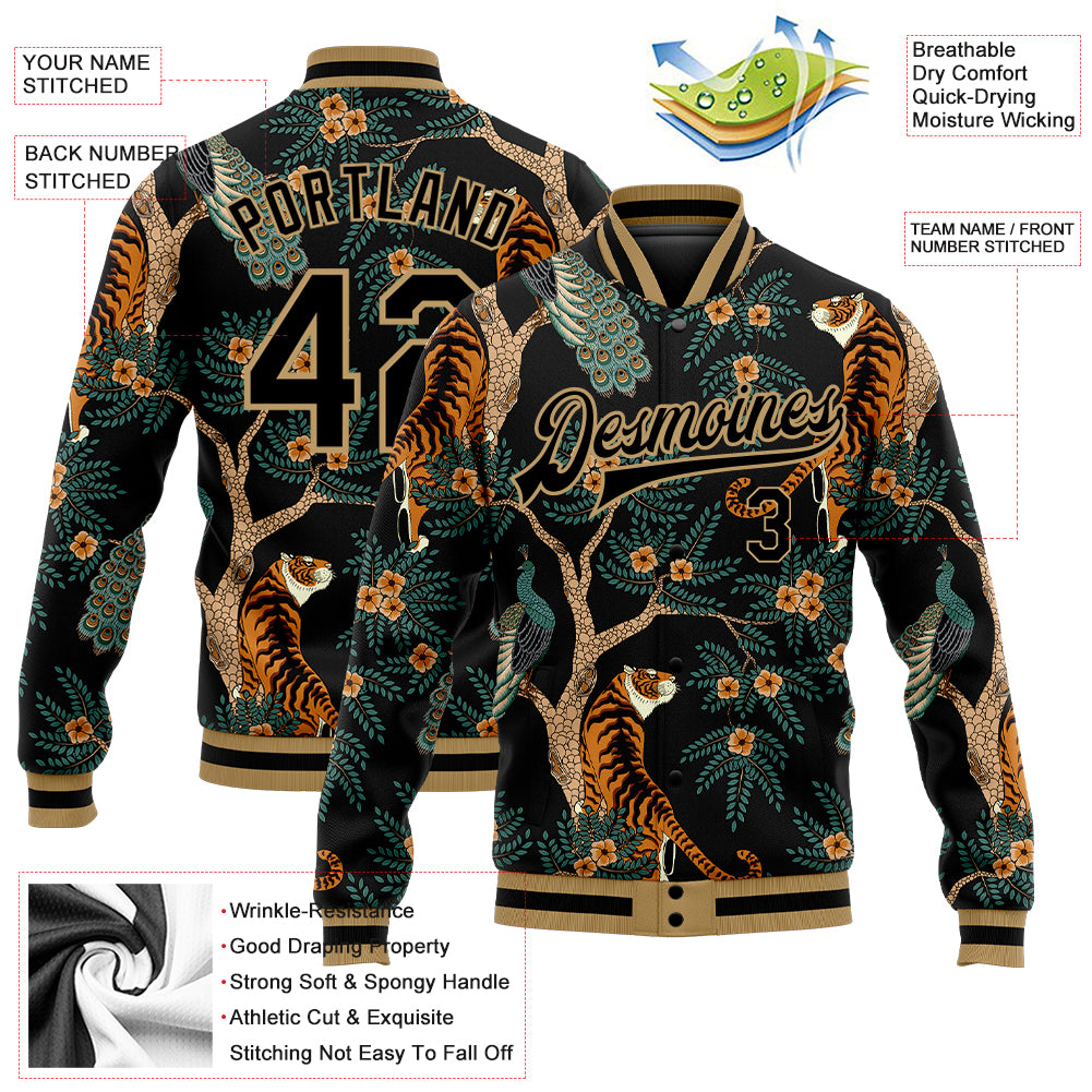 Black Varsity Bomber Portland Trail Blazers Leather Jacket - Jackets Expert