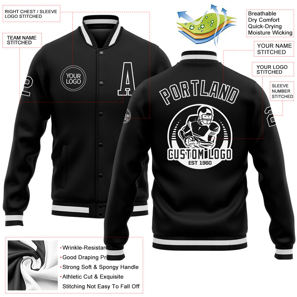 Customized varsity jacket Custom Patches letterman jacket baseball jacket