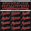 Custom Black Red-White Bomber Full-Snap Varsity Letterman Jacket