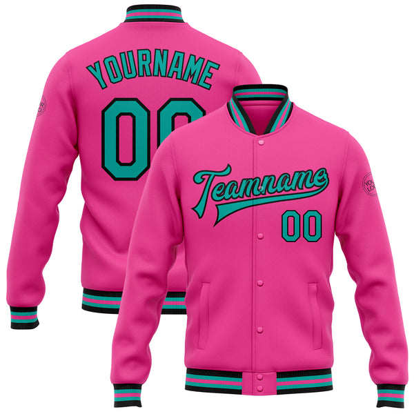 Pink baseball style jacket