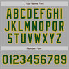 Custom Gray Green-Gold Bomber Full-Snap Varsity Letterman Jacket