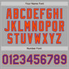 Custom Gray Purple-Orange Bomber Full-Snap Varsity Letterman Jacket