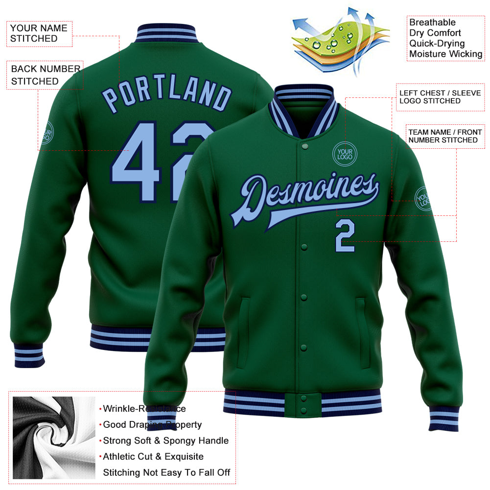 Light Green Varsity Letterman Jacket