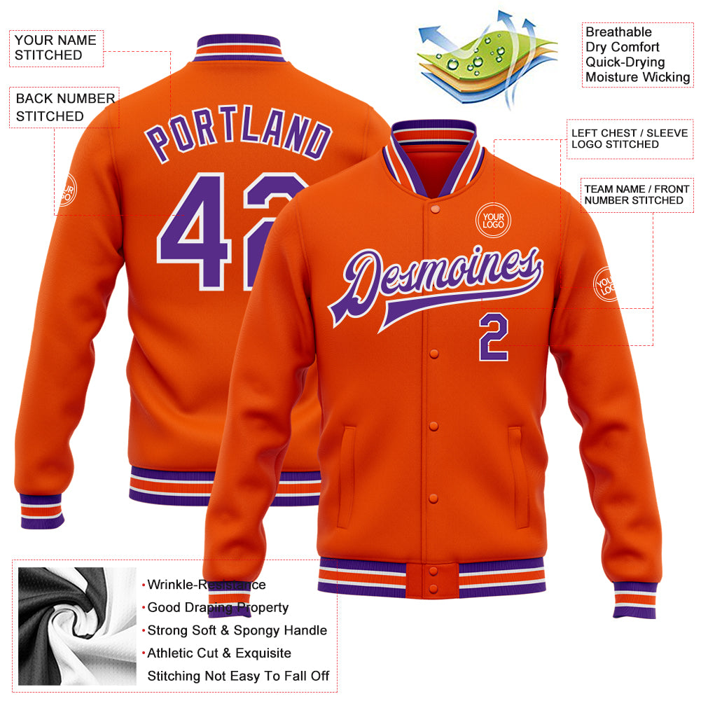 NEW YORK METS RETRO CLASSIC RIB WOOL VARSITY JACKET (ROYAL/ORANGE