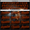 Custom Black Orange Angry Violent Bulls Face 3D Pattern Design Bomber Full-Snap Varsity Letterman Jacket