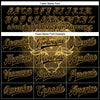 Custom Black Old Gold Taurus 3D Pattern Design Bomber Full-Snap Varsity Letterman Jacket