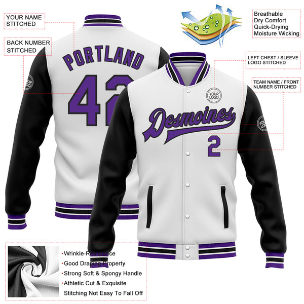 Purple Varsity Jacket for Women - Deal20one