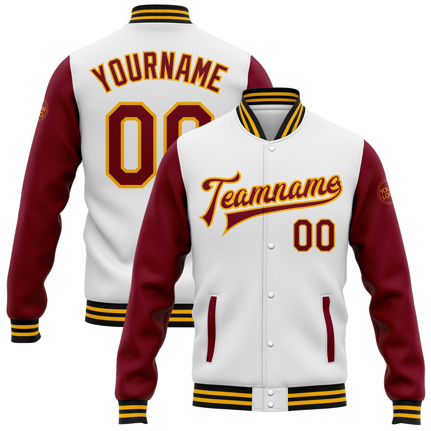 Washington Redskins Men's Embroidered Leather Jacket