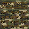 Custom Camo Black-Old Gold Jungle Camouflage 3D Bomber Full-Snap Varsity Letterman Salute To Service Jacket