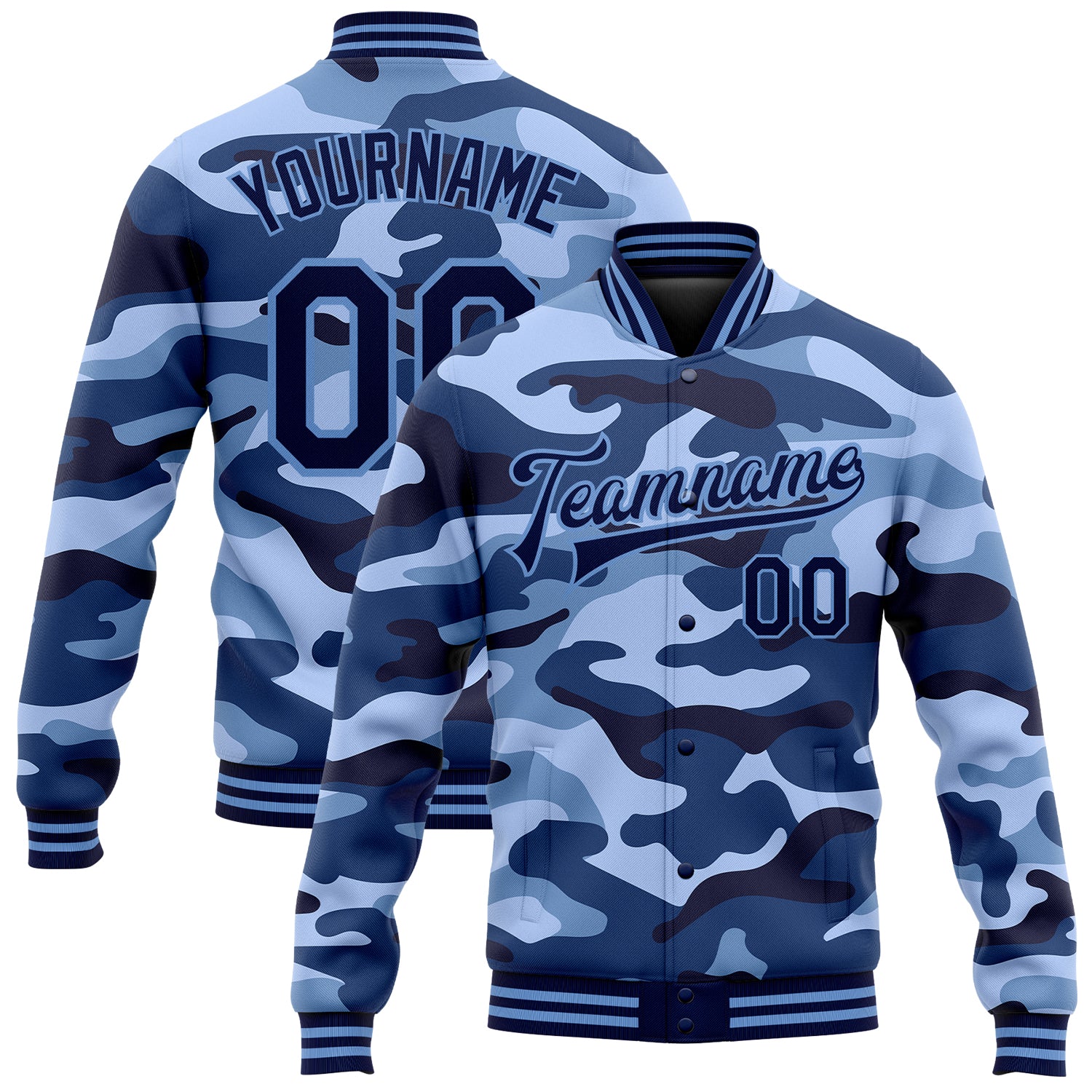 Custom Camo Light Blue-Royal Sublimation Salute To Service Soccer Uniform  Jersey Discount