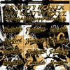 Custom Graffiti Pattern Black-Old Gold Grunge Art 3D Bomber Full-Snap Varsity Letterman Jacket