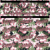 Custom Camo Pink-Black Hibiscus Flower 3D Pattern Design Bomber Full-Snap Varsity Letterman Salute To Service Jacket