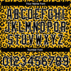 Custom Gold Black-White Leopard Print 3D Pattern Design Bomber Full-Snap Varsity Letterman Jacket