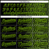 Custom Black Neon Green Halftone 3D Pattern Design Bomber Full-Snap Varsity Letterman Jacket