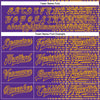 Custom Purple Gold-White Halftone 3D Pattern Design Bomber Full-Snap Varsity Letterman Jacket