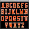 Custom Black Orange-White Elephant 3D Pattern Design Bomber Full-Snap Varsity Letterman Jacket