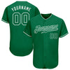 Custom Kelly Green Kelly Green-White Authentic Baseball Jersey