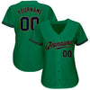 Custom Kelly Green Navy-Old Gold Authentic Baseball Jersey