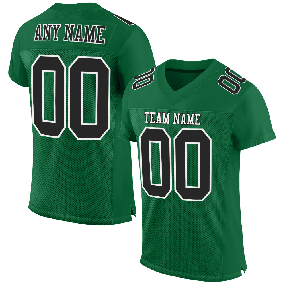 Custom eagles cheap jersey kelly green