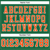 Custom Kelly Green Orange-White Mesh Authentic Football Jersey