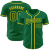 Custom Kelly Green Kelly Green-Gold Authentic Baseball Jersey