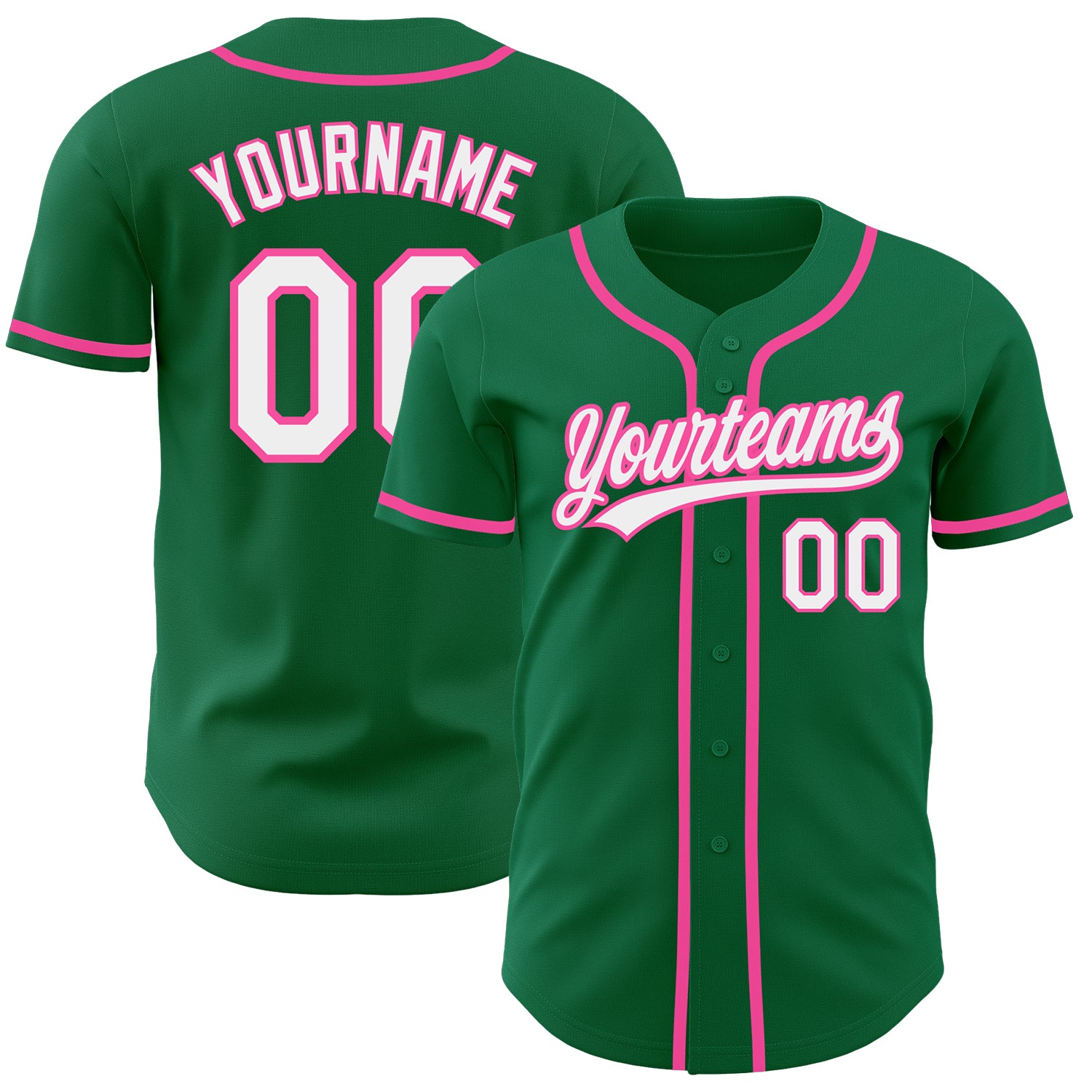 Custom Black Kelly Green-Red Authentic Two Tone Baseball Jersey Discount