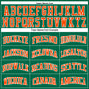 Custom Kelly Green White Pinstripe Orange Authentic Basketball Jersey