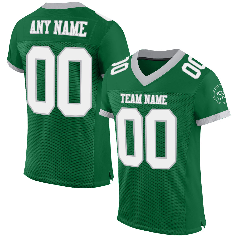 Customized Eagles Jersey Men's Kelly Green Eagles Jersey, St