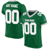 Custom Kelly Green White-Gray Mesh Authentic Football Jersey