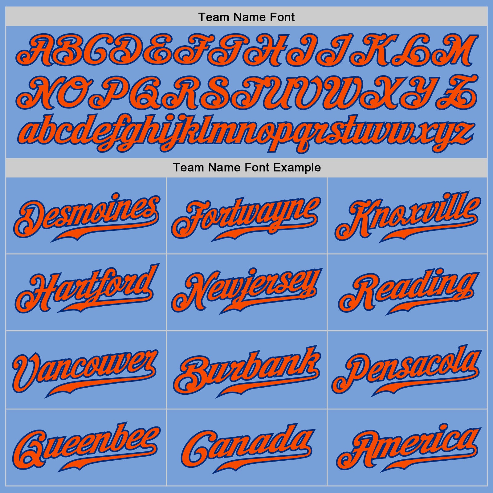 Printed Custom Orange Navy Pinstripe Baseball Jersey with Teamname