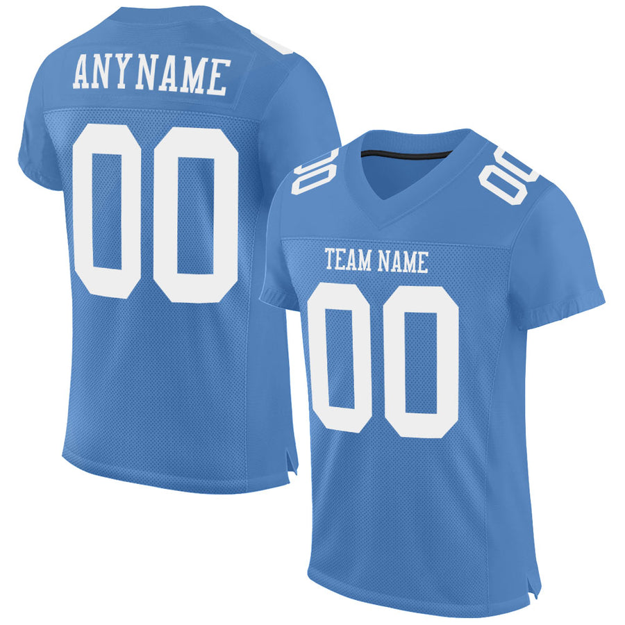 : Custom Light Blue & White Casual Football Fan Jersey  Personalized Team Name and Your Numbers : Clothing, Shoes & Jewelry