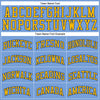 Custom Light Blue Gold-Royal Authentic Throwback Basketball Jersey