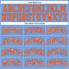 Custom Light Blue Orange-Royal Authentic Throwback Basketball Jersey