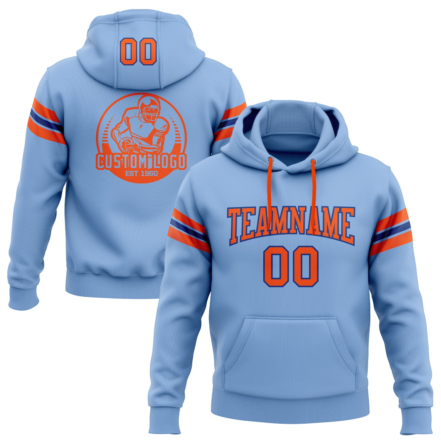 Royal blue and sales orange hoodie