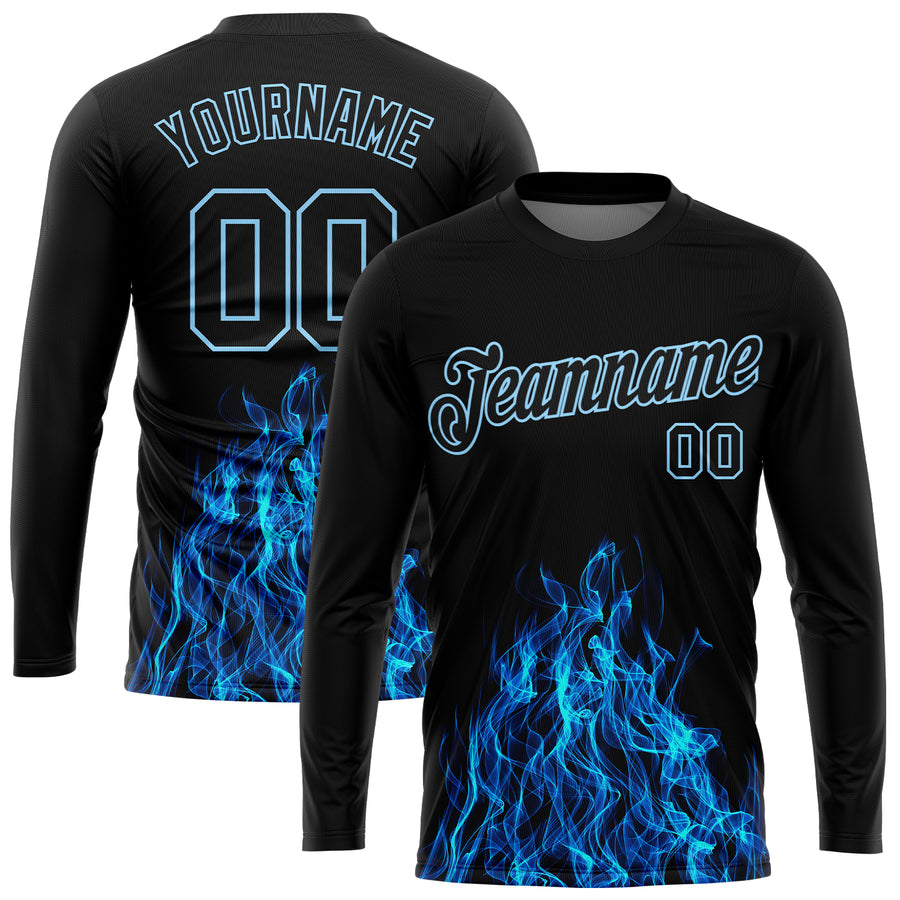 Selected Flame Pattern Tagged T-shirt - FansIdea