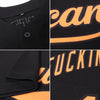 Custom Black Bay Orange Authentic Baseball Jersey