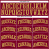 Custom Maroon Old Gold Authentic Throwback Basketball Jersey