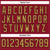 Custom Maroon Old Gold-Black Hockey Lace Neck Jersey