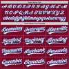 Custom Maroon White-Royal Authentic Throwback Baseball Jersey